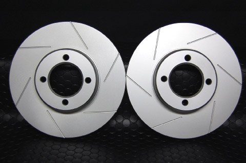 AE86用6スリット入りブレーキローター フロントセット /AE86 brake