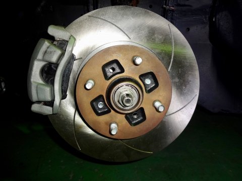 AE用フロント大径ブレーキキット用Φスリットディスクローター/AE dedicated disk rotor for front  reinforced brake kit large diameter Φ